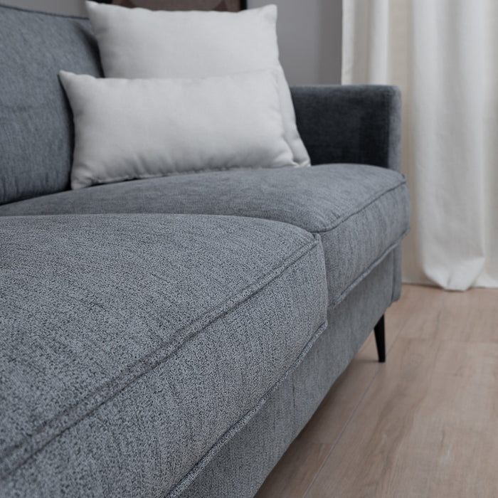 Bronx71 Scandinavische bank 3-zits Orlando stof gemêleerd antraciet