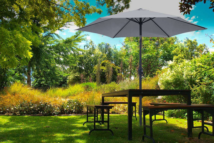 Feel furniture Parasol Kantelbaar 3 meter Lichtgrijs