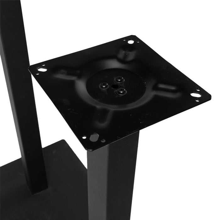 Bronx71 Bartafelonderstel Tomi bistro dubbel metaal zwart 105 cm