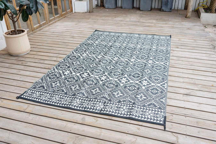 Feel Furniture - Vloerkleed voor buiten - 280x370cm - Zwartwit