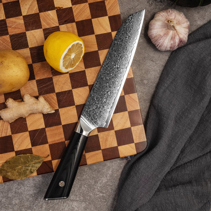 Homizu Shokunin Santokumes - AUS10 Damast|G10 - zwart - doos