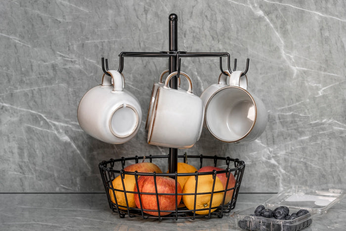 Buccan - Koffiemokhouder met opbergmand