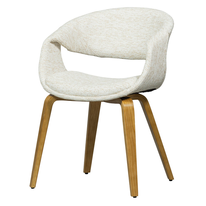 WOOOD Yossi Eetkamerstoelen Houten Naturel Poot - Naturel - Set van 2
