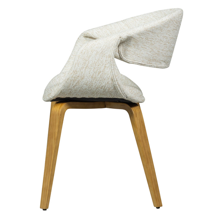 WOOOD Yossi Eetkamerstoelen Houten Naturel Poot - Naturel - Set van 2