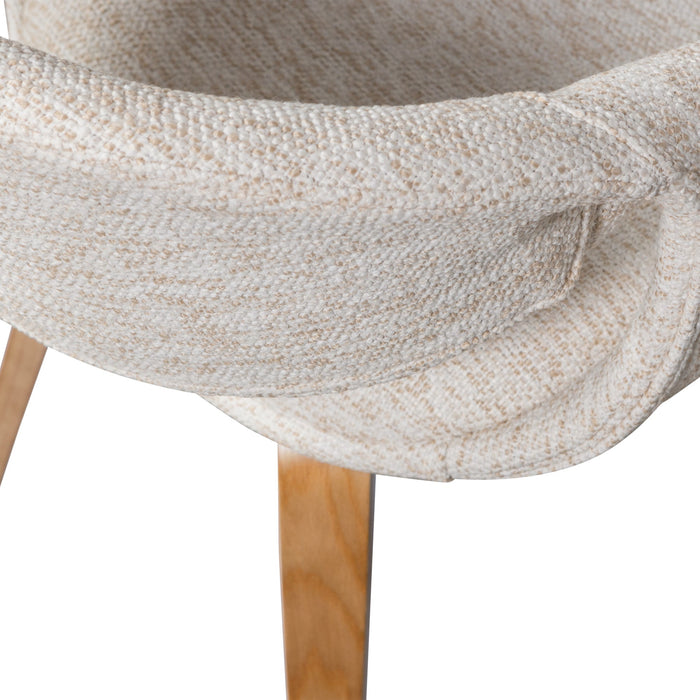 WOOOD Yossi Eetkamerstoelen Houten Naturel Poot - Naturel - Set van 2