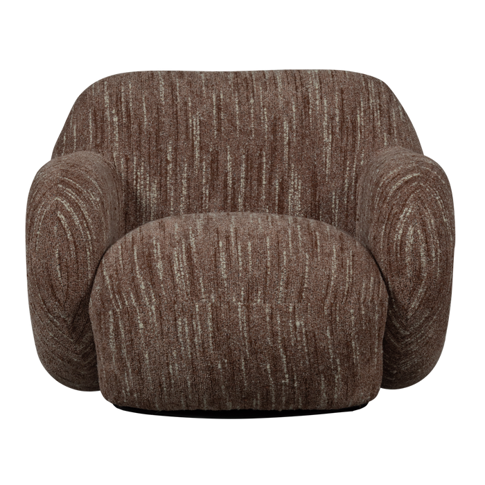 WOOOD Folke Fauteuil - Chenille - Oudroze Melange - 70x88x88