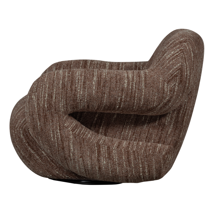 WOOOD Folke Fauteuil - Chenille - Oudroze Melange - 70x88x88