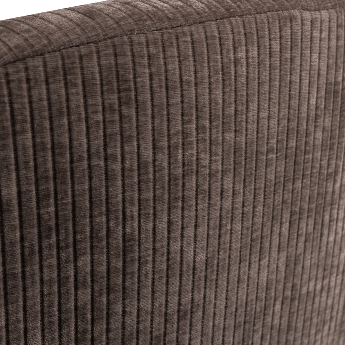 WOOOD Mojo 2-Zits Bankje Links - Geweven Ribstof - Bruin