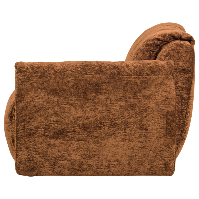 WOOOD Baggy 1-Zits Met Arm Rechts - 3D Chenille - Middenbruin -