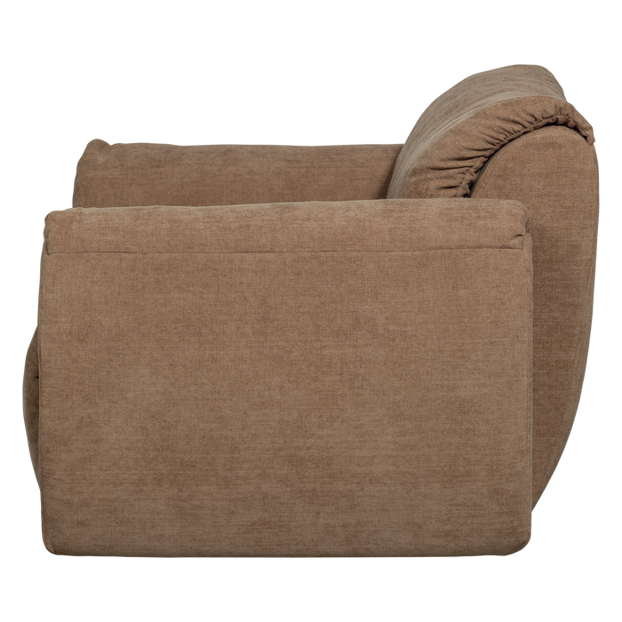 WOOOD Baggy Loveseat - Geweven Chenille - Bruin - 81x138x101