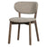 WOOOD Udar Eetkamerstoelen Houten Frame - Donkerbruin - Set van 2