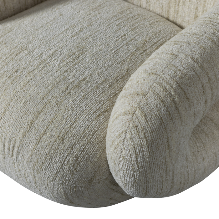 WOOOD Folke Fauteuil - Chenille Naturel - Melange - 70x88x88