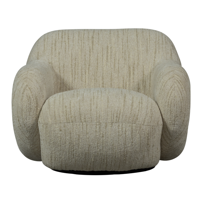 WOOOD Folke Fauteuil - Chenille Naturel - Melange - 70x88x88