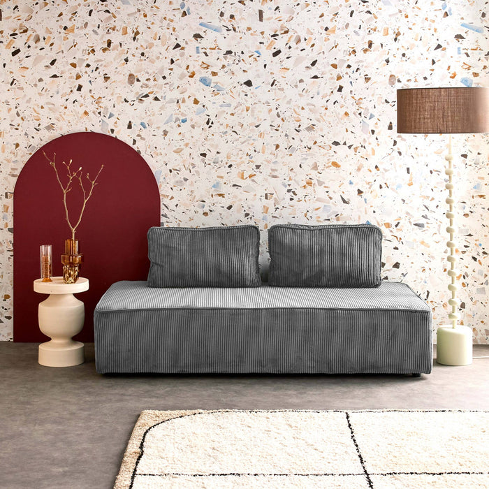 sweeek - Fauteuil in corduroy 2 zitplaatsen