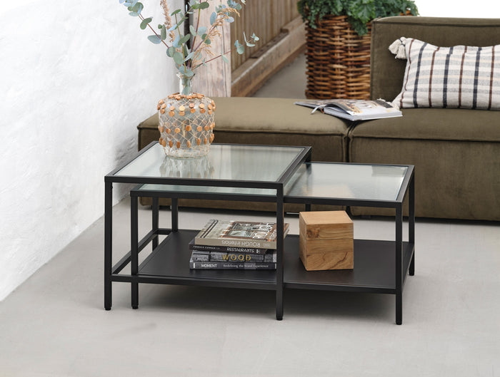 Giga Living - Salontafel Bronco Set Zwart Metaal