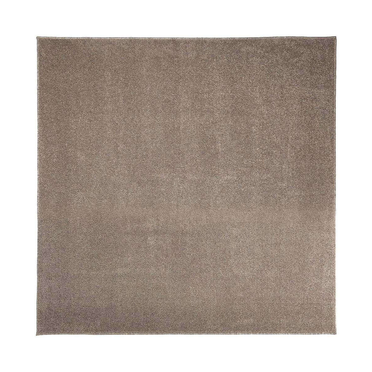 Tapeso Vierkant vloerkleed Fine - beige - 100x100 cm