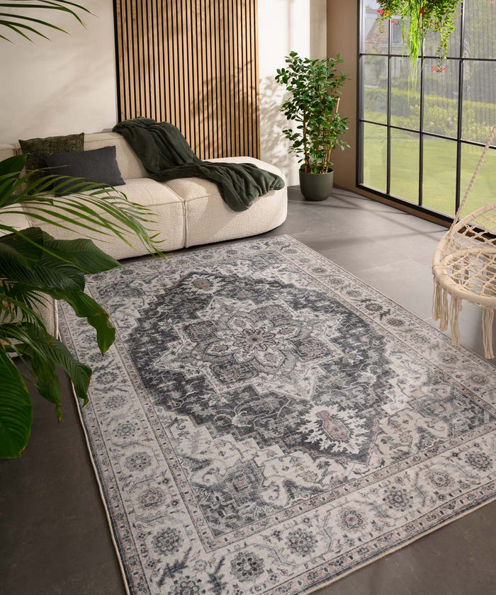 Heritaged Vintage buitenkleed - Valenca Brio grijs - 120x160 cm