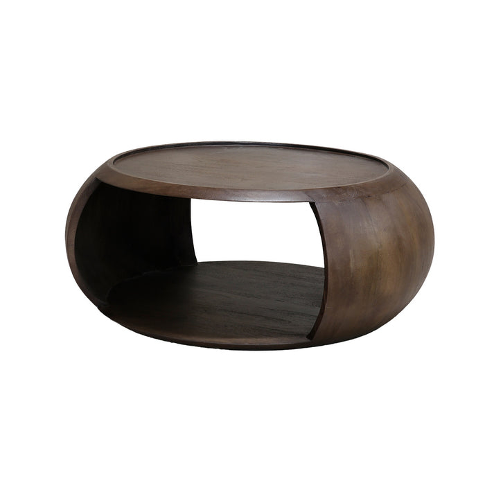 DÉJA Living - Salontafel Donkerbruin Mangohout - 85x85x35cm - June