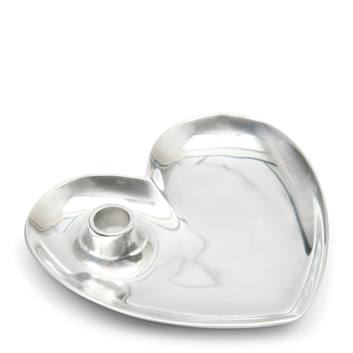 Riviera Maison Kaarsenbord hartje Zilver - Heart Kaarsenhouder