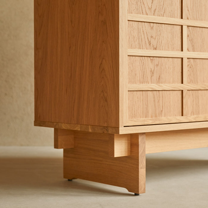 Tikamoon - Eikenhouten wastafelmeubel 115 Miu