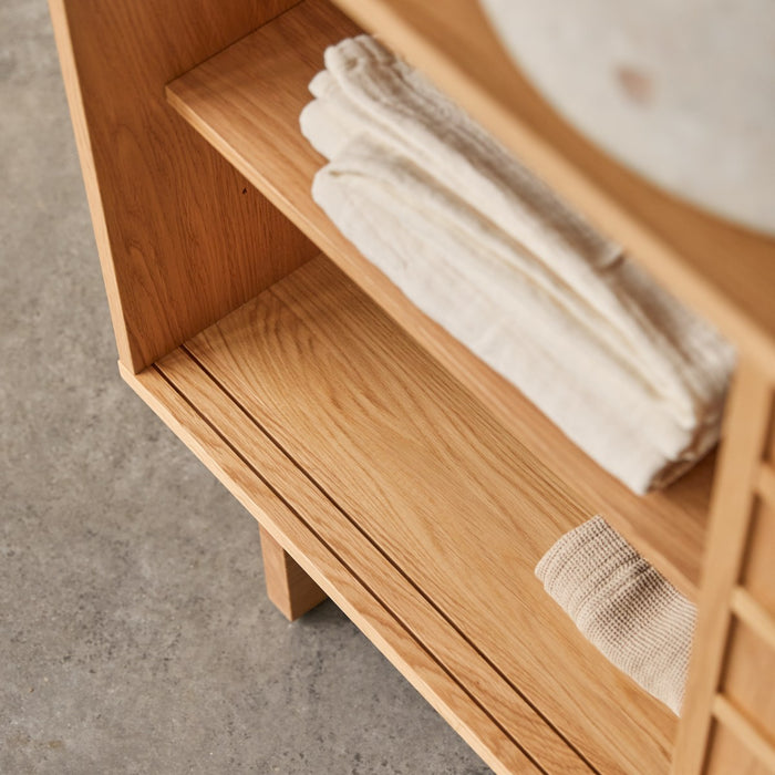 Tikamoon - Eiken wastafelmeubel 170 Miu