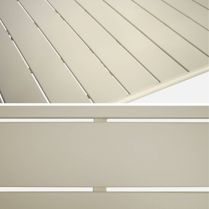 sweeek - Opvouwbare tuintafel 6 plaatsen metaal