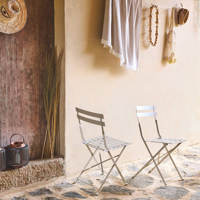 sweeek - Metalen inklapbare tuinstoel (set van 2)