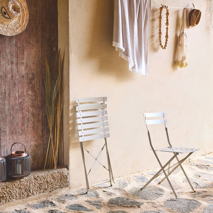 sweeek - Metalen inklapbare tuinstoel (set van 2)