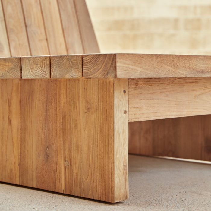 Tikamoon - Tuinfauteuil van gerecycled teakhout Joaquin, 1-zit