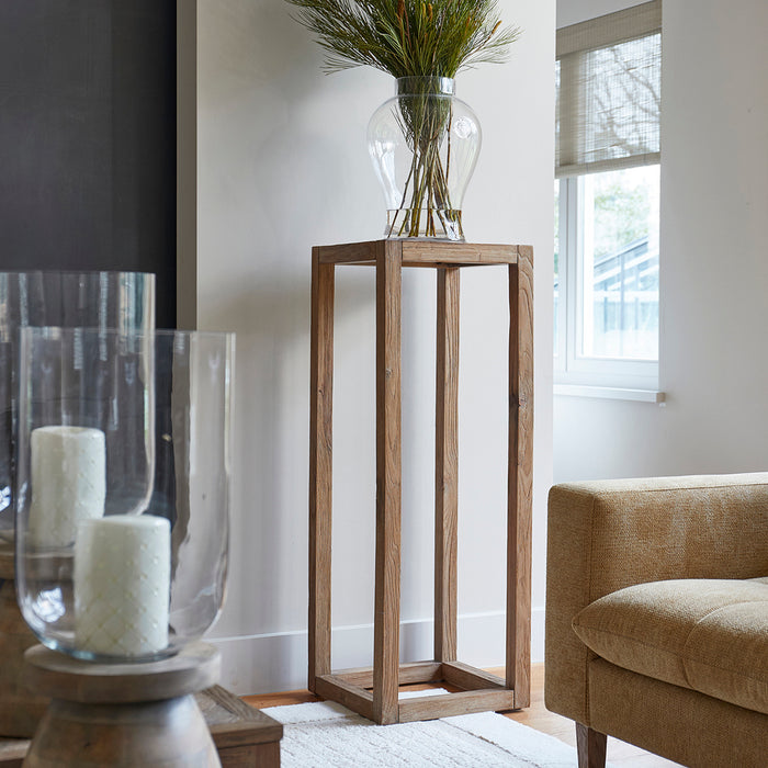 Rivièra Maison - Plantenstandaard in gerecycled eikenhout, 40 cm breed en 110 cm hoog