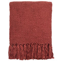 Malagoon Solid Plaid 125 x 150 cm - Dieprood