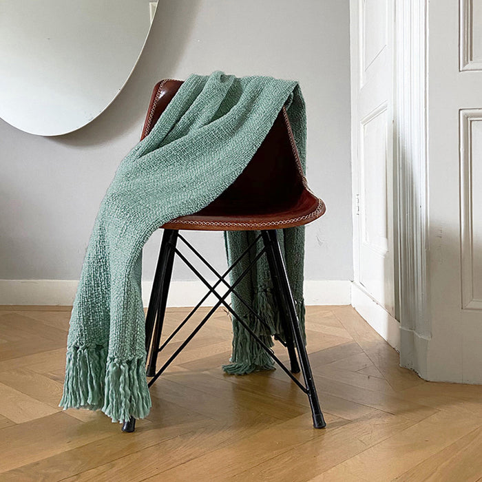 Malagoon Solid Plaid 125 x 150 cm - Misty Green