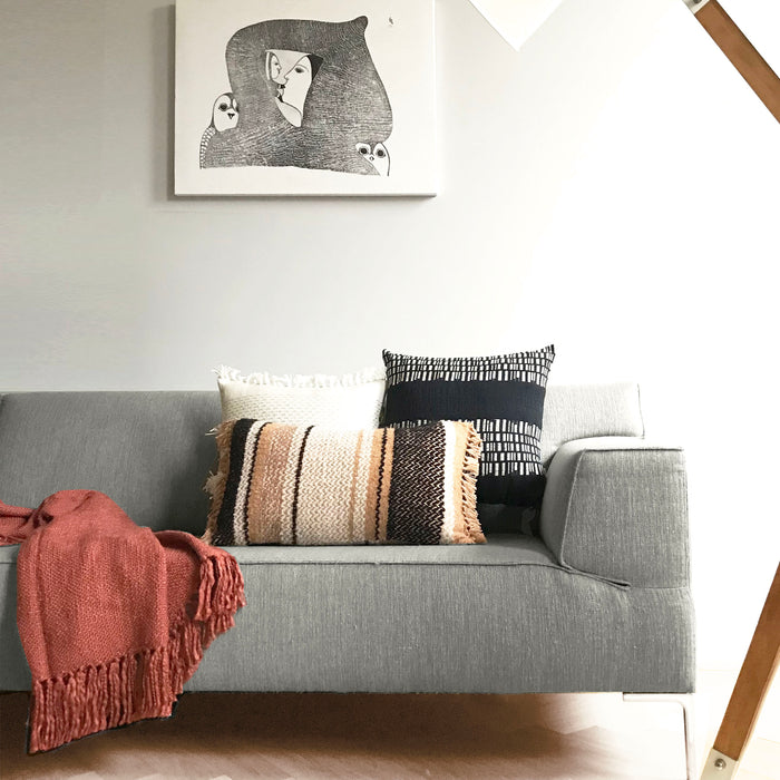 Malagoon Solid Plaid 125 x 150 cm - Dieprood