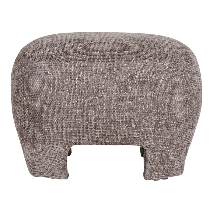 House Nordic - Poef Taupe Stof - 53x41x38cm - Nazare