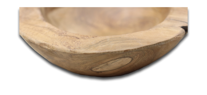 HSM Collection-Fruitschaal Small-ø20-27x6-10-Naturel-Teak