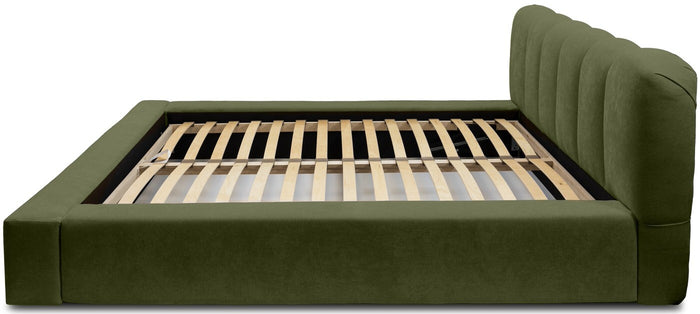 Trae Mobler Dallas 180 x 200 cm Gestoffeerd Bed Bosgroen