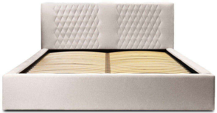 Trae Mobler Montana 180 x 200 cm Gestoffeerd Bed Beige