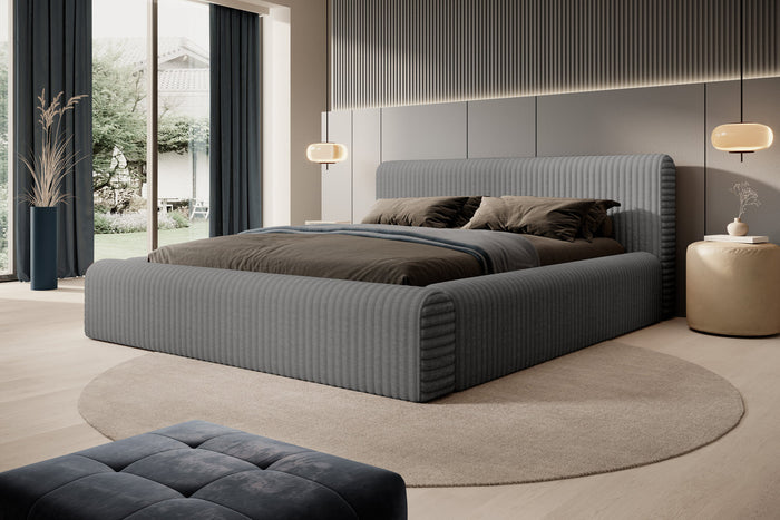 Trae Mobler Hana 180 x 200 cm Gestoffeerd Bed Grijs