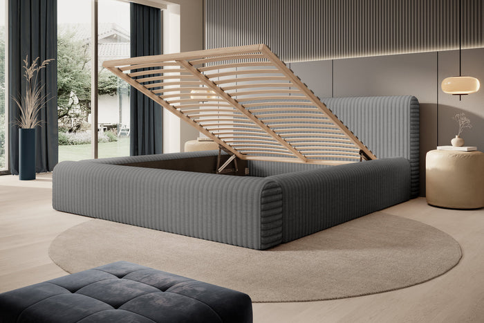 Trae Mobler Hana 180 x 200 cm Gestoffeerd Bed Grijs