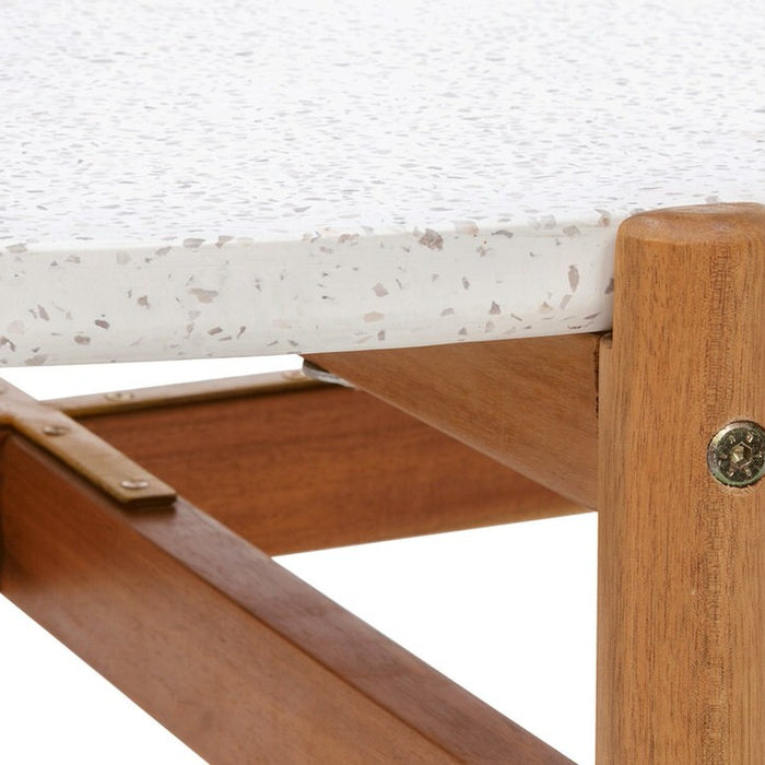 House Nordic Terracina Ronde Salontafel Acacia|Terrazo