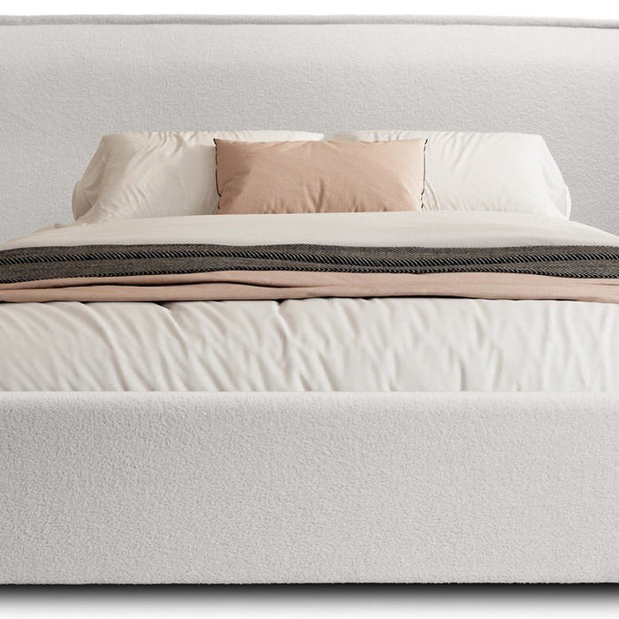 Trae Mobler Nevada 140 x 200 cm Bed Naturel Bouclé