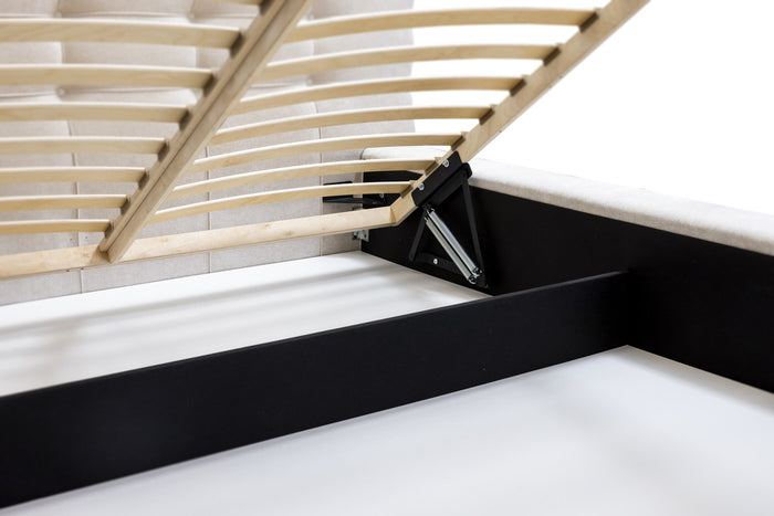 Trae Mobler Grace 160 x 200 cm Gestoffeerd Bed Beige