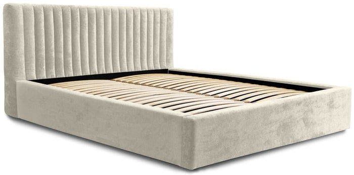 Trae Mobler Vegas 140 x 200 cm Gestoffeerd Bed Creme
