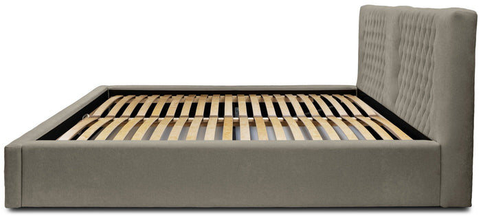 Trae Mobler Montana 180 x 200 cm Gestoffeerd Bed Taupe