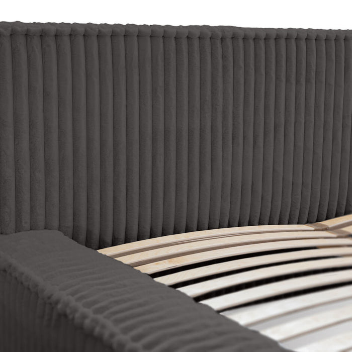 Trae Mobler Melody 160 x 200 cm Gestoffeerd Bed Donkergrijs