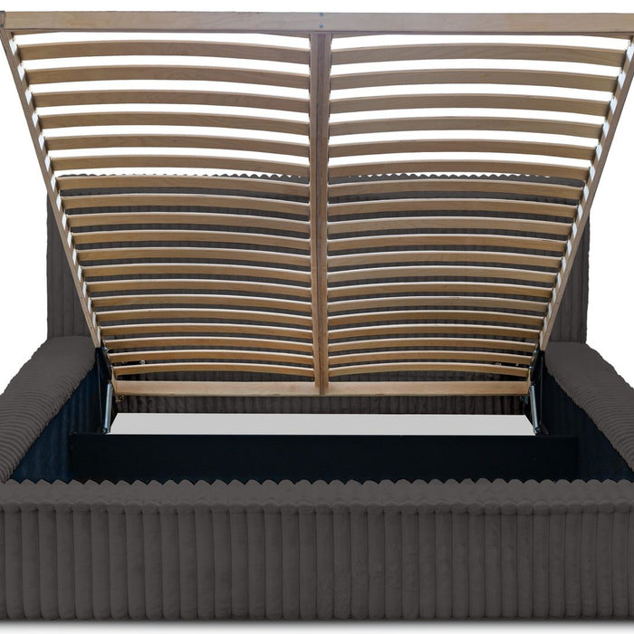 Trae Mobler Melody 160 x 200 cm Gestoffeerd Bed Donkergrijs