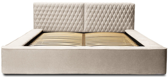 Trae Mobler Azurro 160 x 200 cm Gestoffeerd Bed Beige