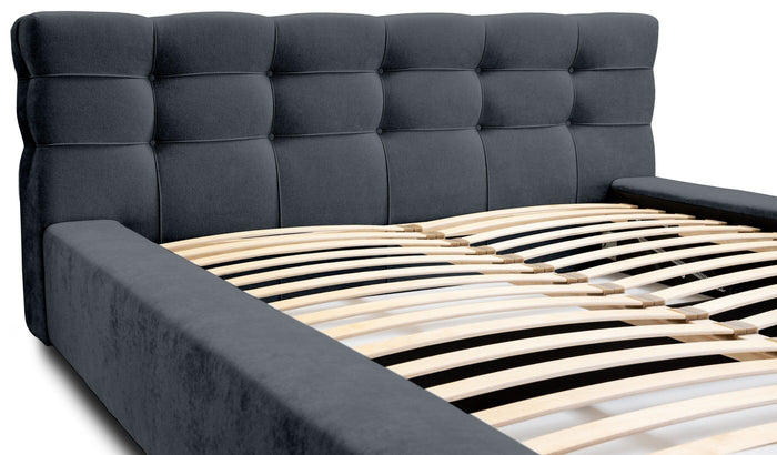 Trae Mobler Grace 160 x 200 cm Gestoffeerd Bed Donkerblauw