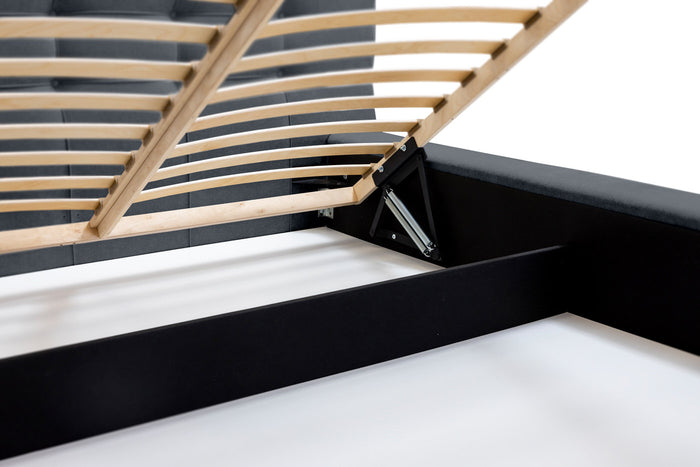 Trae Mobler Grace 160 x 200 cm Gestoffeerd Bed Donkerblauw