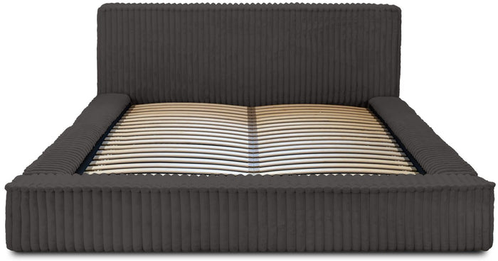Trae Mobler Melody 140 x 200 cm Gestoffeerd Bed Donkergrijs